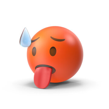 Hot heat temperature face emoji