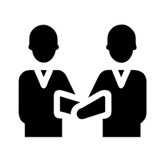 Fototapeta premium business handshake silhouette on transparent background for web and graphic design