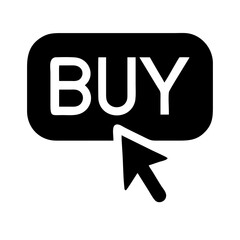 buy button alt style silhouette on transparent background for web and graphic design