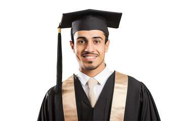  Smiling Middle Eastern College Student on Transparent Background – Modern Education, Youth Diversity, Academic Lifestyle