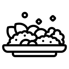 Vegetable Salad on a Plate