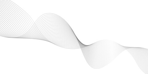 abstract smoke on black wave line background, technology line stripe isolated science digital flowing black line, illustration of abstract black gradient background.	
