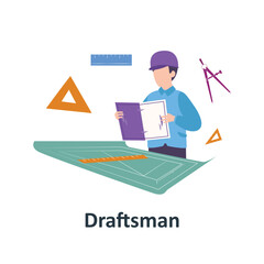 Drafts Vector illustration which can easily modify or edit