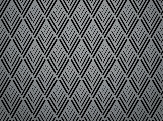 Abstract geometric pattern. A seamless vector background. Gray and black ornament. Graphic modern pattern. Simple lattice graphic design