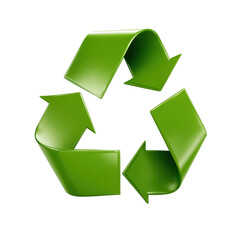 Obraz premium Illustrative Recycling Symbol for Sustainability , isolated on white background