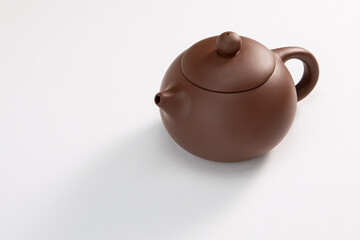 Chinese teapot isolated on white background