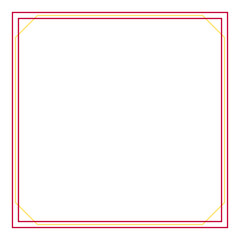 Obraz premium Blank Frame Lines Lunar