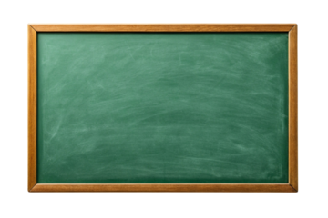 blank blackboard with chalk