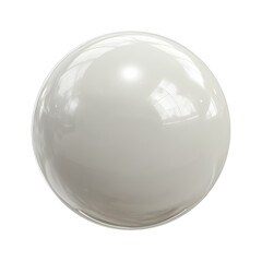 A Pristine White Sphere: A Simple, Elegant Geometric Design Element , isolated on white background