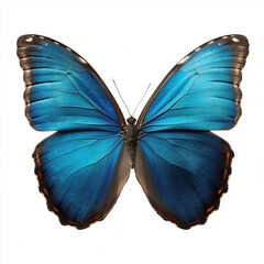 Stunning Blue Morpho Butterfly - A Jewel of Nature , isolated  png