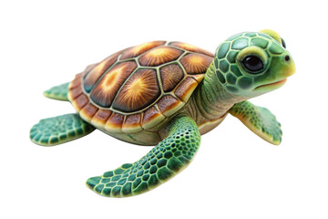 Fototapeta premium turtle on white background