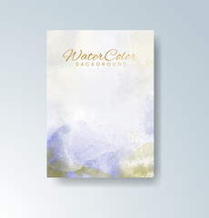 Cards with watercolor background. Design for your cover, date, postcard, banner, logo.