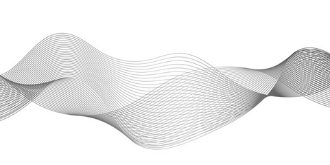 Abstract geometric background with lines and wave shapes layered in modern geometric lines and shapes, geometric curved wave lines pattern with stripes.