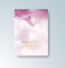 Cards with watercolor background. Design for your cover, date, postcard, banner, logo.