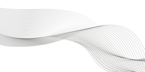 Abstract geometric background with lines and wave shapes layered in modern geometric lines and shapes, geometric curved wave lines pattern with stripes.
