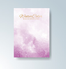 Cards with watercolor background. Design for your cover, date, postcard, banner, logo.