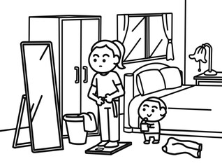 Women are stressed about their weight gain.