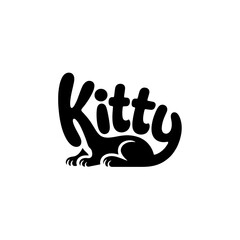 Obraz premium Beagle silhouette design featuring playful typography in a monochrome style ideal for pet lovers and dog enthusiasts