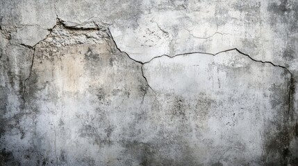 Obraz premium Weathered gray wall texture cracked concrete surface background