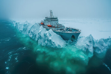 Icebreaker Ship Destroyed by Towering Tsunami in Violent Waters