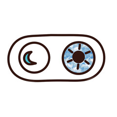 Light mode icon, dark mode icon