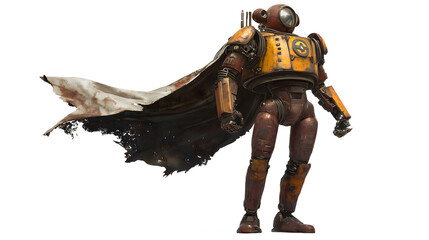 Fototapeta premium Retro futuristic robot adventure