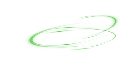 Naklejka premium Refreshing Green Wind Swirl with Mint Leaves and Glitter – Neon Light Twirl PNG, Cool Air Motion Effect, Abstract Glow Lines for Beverage, Juice, or Cocktail Advertising, Transparent Background