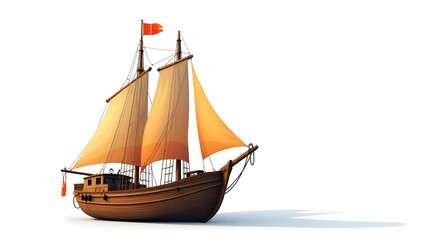 wooden sailing ship