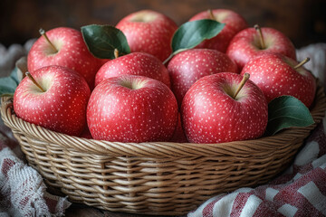 Tranquil Food Scene with Apples and Gentle Lighting