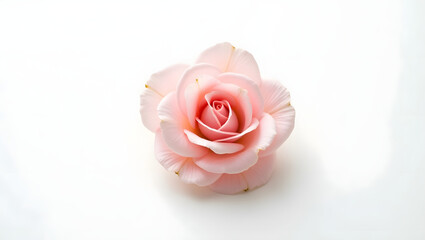 pink rose on a white background