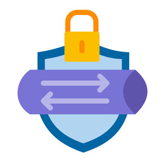 Secure tunnel Vector Design Icon Style