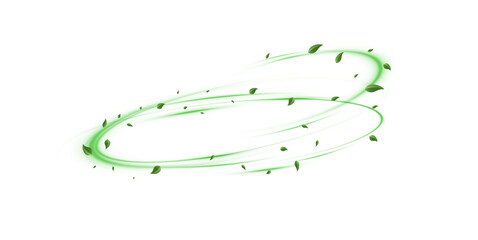 Neon Green Swirl with Mint Leaves and Sparkling Glitter – PNG Transparent Background, Refreshing Wind Twist Effect, Ideal for Fresh Drink Ads, Cocktail Labels, or Juice Branding Vector Art © kulinskaia