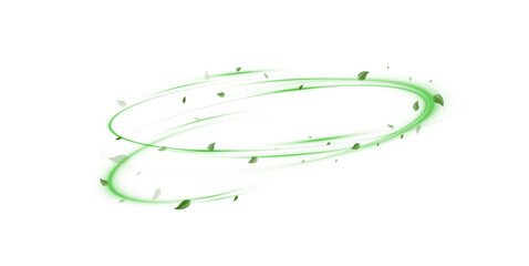 Neon Green Swirl with Mint Leaves and Sparkling Glitter – PNG Transparent Background, Refreshing Wind Twist Effect, Ideal for Fresh Drink Ads, Cocktail Labels, or Juice Branding Vector Art © kulinskaia