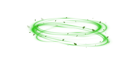 Mint Leaf Swirl with Green Neon Sparkle – PNG Wind Twist Effect for Beverage Design, Refreshing Cool Air Motion, Glittering Fresh Element for Juice, Mojito, or Cocktail Packaging Illustration © kulinskaia