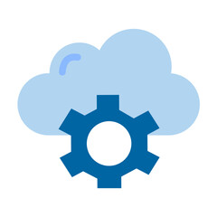 Cloud Services Vector Design Icon Style