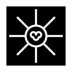 Obraz premium Virus Glyph icons 