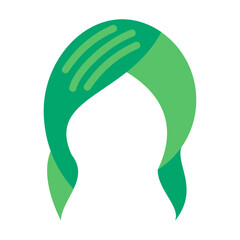 Hair Wrap Vector Design Icon Style