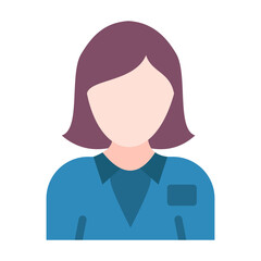 Female Reporter Vector Design Icon Style