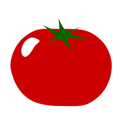 シンプルなトマト1個のイラスト