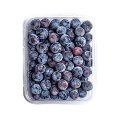 Resealable Pouch Of Frozen Blueberries  isolated on a transparent background