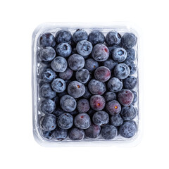 Resealable Pouch Of Frozen Blueberries  isolated on a transparent background
