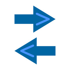 Left Right Vector Design Icon Style