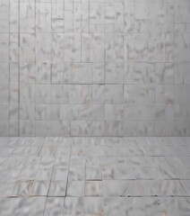 Fototapeta premium Interlocking square grid, muted tones, subtle depth, neutral, vintage