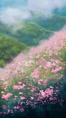 Obraz premium Floral Field Vista