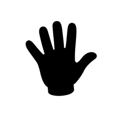 Fototapeta premium Hand Cartoon silhouette vector flat illustration design.