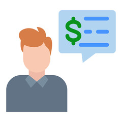 Financial Advisor Vector Design Icon Style