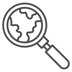 Discovery  Line Icon Element For Design