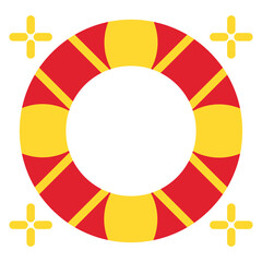 Obraz premium Lifeguard Vector Design Icon Style