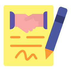 Obraz premium Agreement Vector Design Icon Style