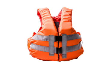 Lifejacket illustration provides a perfect fit for educational content on water safety and survival gear
